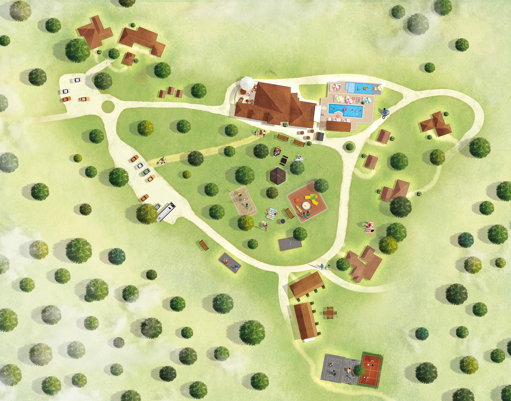 Hauts de Marquay Village Vacances Sarlat Plan Final HD